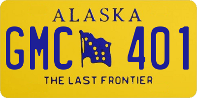 AK license plate GMC401