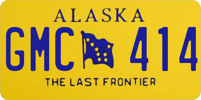 AK license plate GMC414