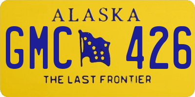 AK license plate GMC426