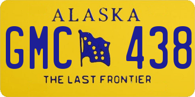AK license plate GMC438