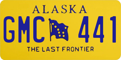 AK license plate GMC441