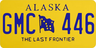 AK license plate GMC446