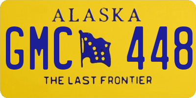 AK license plate GMC448