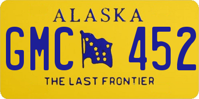 AK license plate GMC452
