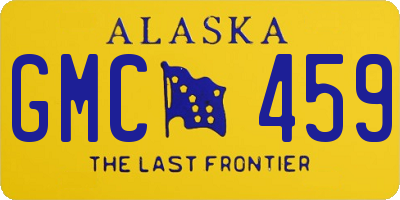 AK license plate GMC459