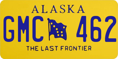 AK license plate GMC462