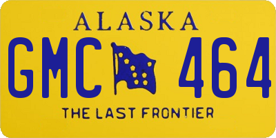AK license plate GMC464