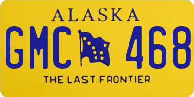 AK license plate GMC468