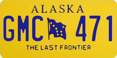 AK license plate GMC471