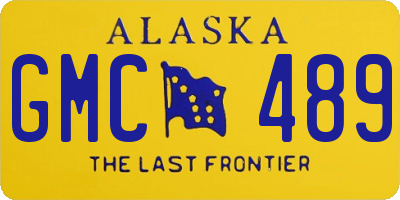 AK license plate GMC489