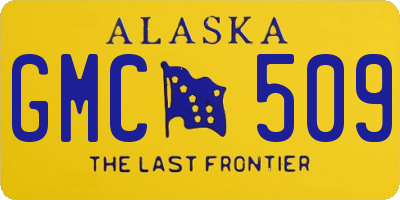AK license plate GMC509