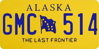 AK license plate GMC514