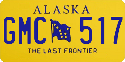 AK license plate GMC517