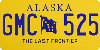 AK license plate GMC525