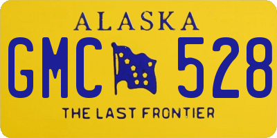 AK license plate GMC528