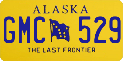 AK license plate GMC529