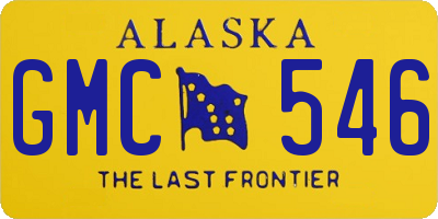 AK license plate GMC546