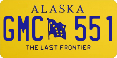 AK license plate GMC551