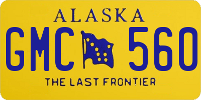 AK license plate GMC560