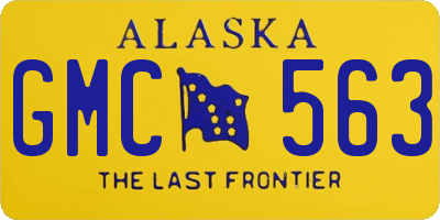 AK license plate GMC563
