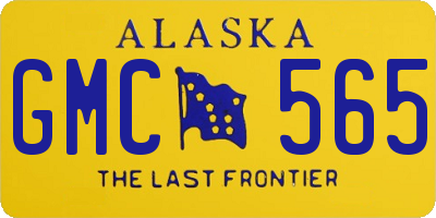 AK license plate GMC565