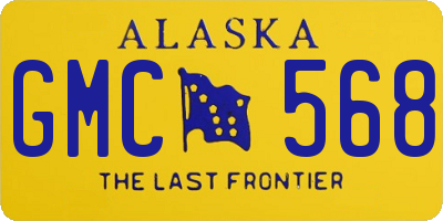 AK license plate GMC568