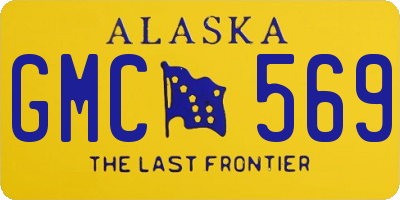 AK license plate GMC569