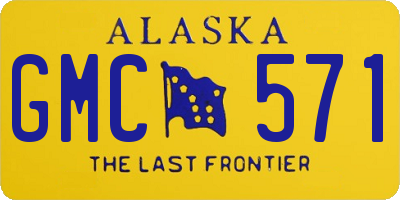 AK license plate GMC571