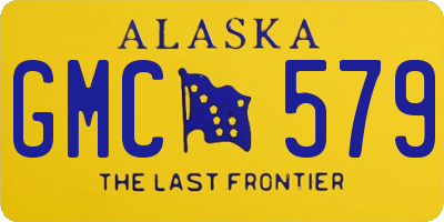AK license plate GMC579