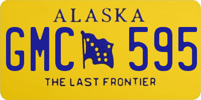 AK license plate GMC595