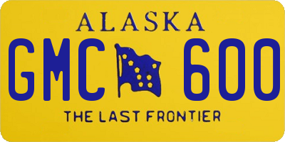 AK license plate GMC600
