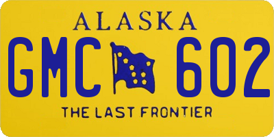AK license plate GMC602
