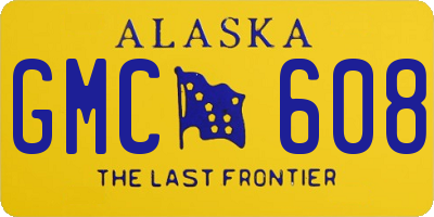 AK license plate GMC608