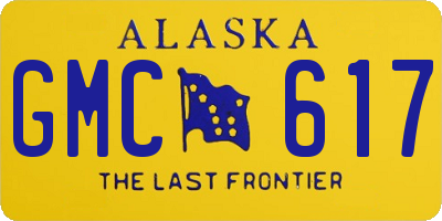 AK license plate GMC617