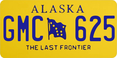 AK license plate GMC625