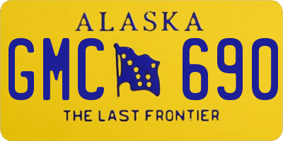 AK license plate GMC690