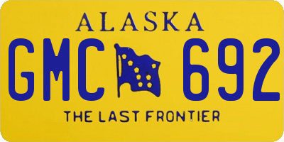 AK license plate GMC692