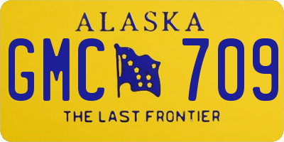 AK license plate GMC709