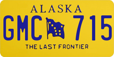 AK license plate GMC715