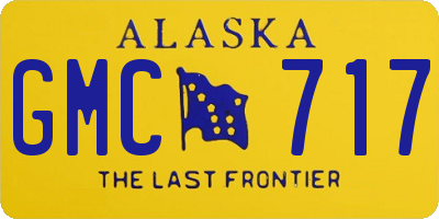 AK license plate GMC717