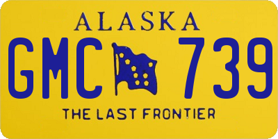 AK license plate GMC739