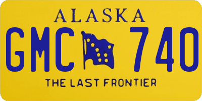 AK license plate GMC740