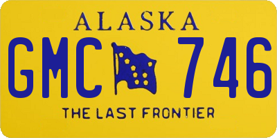 AK license plate GMC746