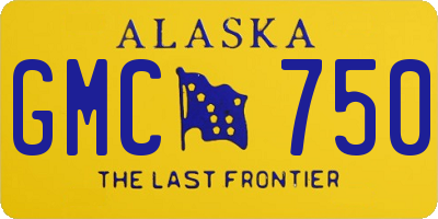 AK license plate GMC750
