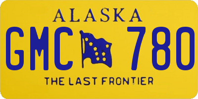 AK license plate GMC780