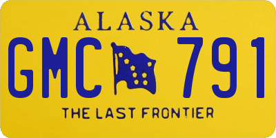 AK license plate GMC791