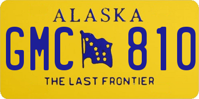 AK license plate GMC810