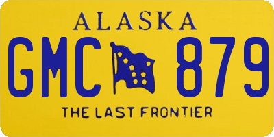 AK license plate GMC879