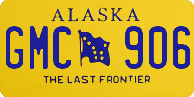 AK license plate GMC906