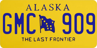 AK license plate GMC909